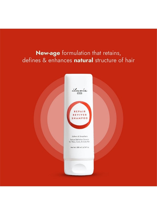 iluvia Curly & Wavy Hair Repair Reviver Shampoo For Natural Definition Sulphate Paraben Free 200Ml (Shampoo200) - Image 3