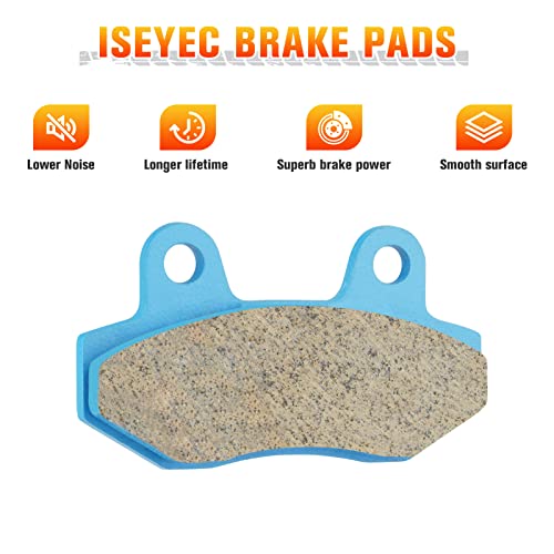 ISEYEC Front & Rear Ceramic Brake Pads Set for Yamaha Raptor 700, 700R, Raptor 700 SE 2006, 2007-2012, 3 sets Front and Rear Brake Pads - Image 3