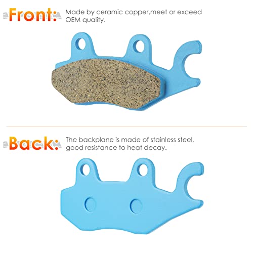 ISEYEC Front & Rear Ceramic Brake Pads Set for Yamaha Raptor 700, 700R, Raptor 700 SE 2006, 2007-2012, 3 sets Front and Rear Brake Pads - Image 2