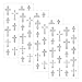 UHANBUT 4PCS Bling Rhinestone Cross Sticker Decals Self Adhesive Sparkle Diamond Car Body Decoration Stickers Crystal Auto Bumper Clings Accessories for Cars Window Scrapbook Cross - Image 2