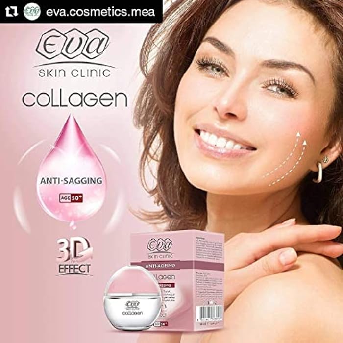 Eva Anti-Ageing Collagen Anti-Sagging Day & Night Skin Cream 3D Effect 50 ml Fragrance Free - Image 2