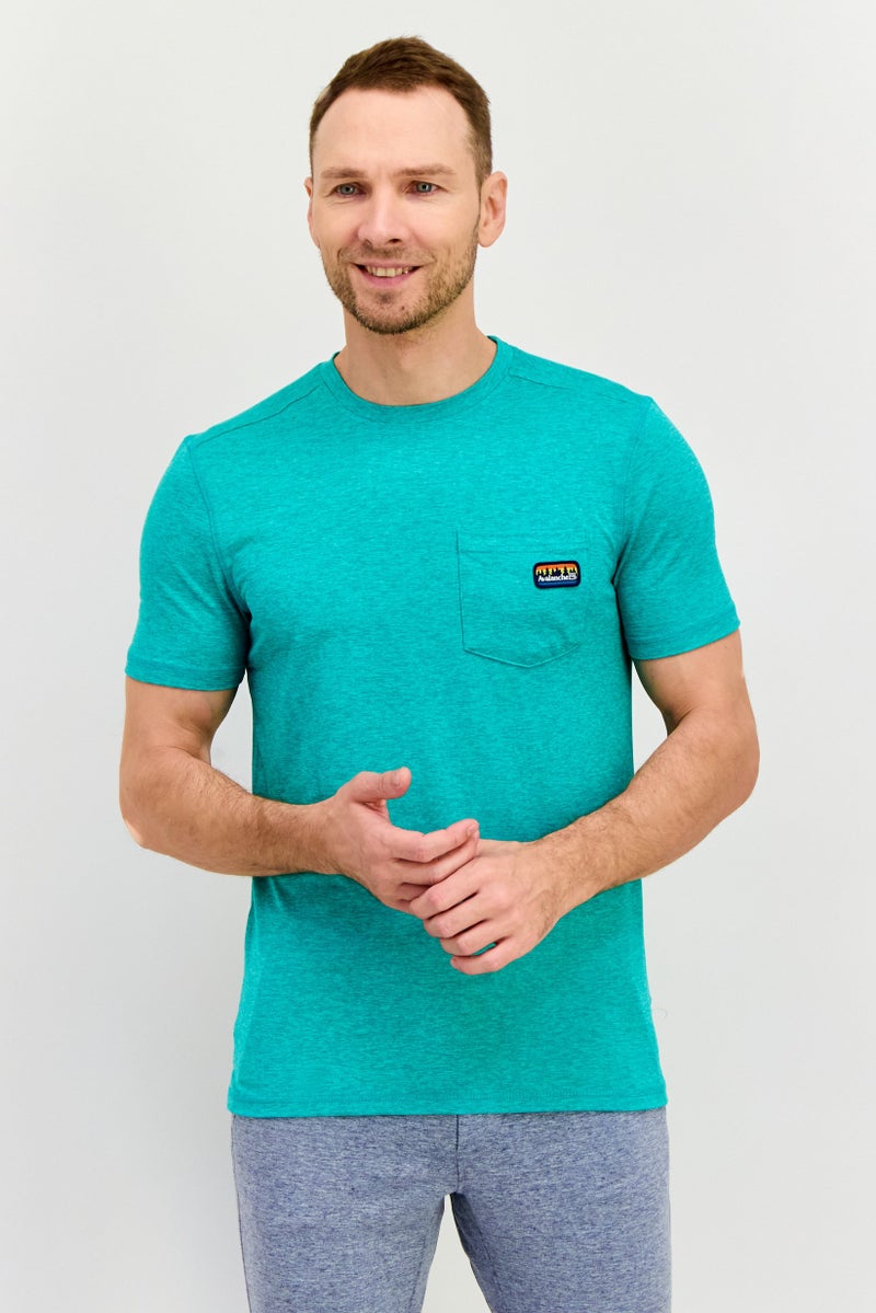 Avalanche Men Sportswear Fit Short Sleeve Training T-Shirt, Green - Image 1