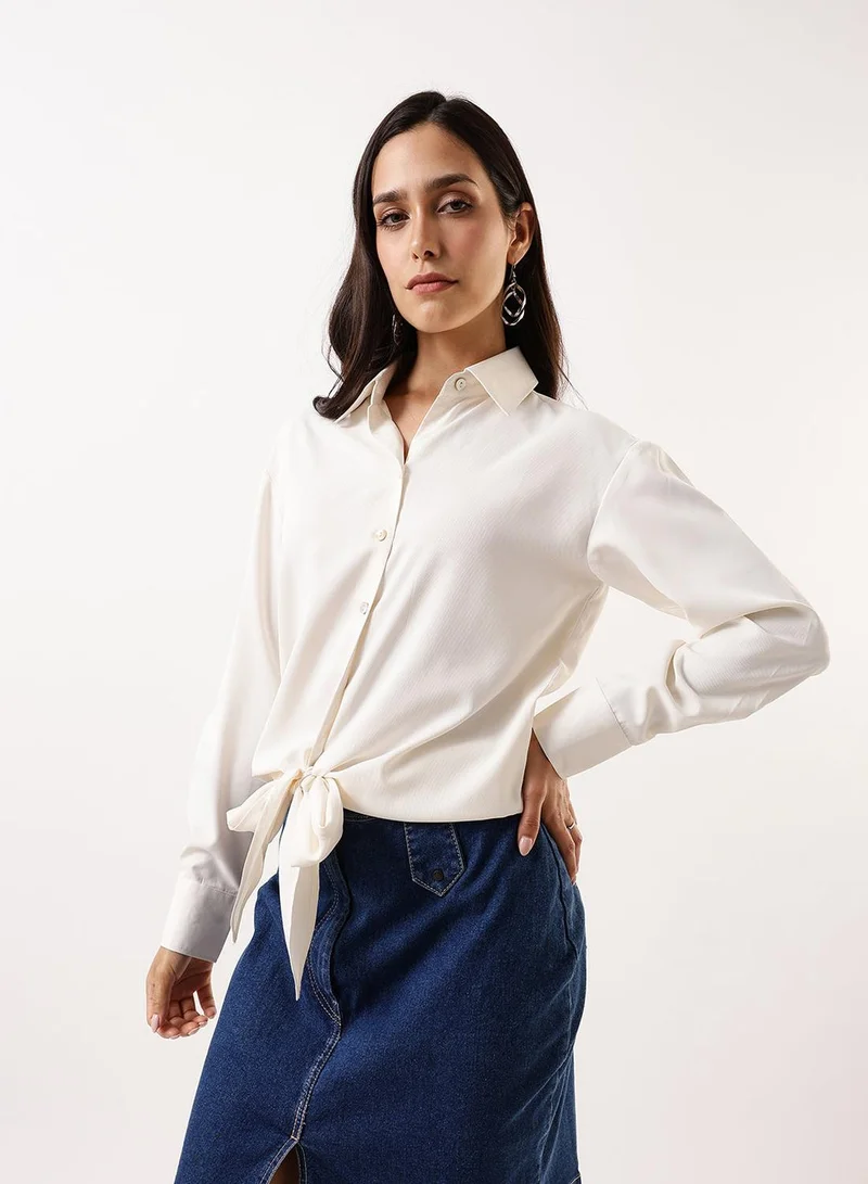 Dennis Lingo Women's Marshmallow Poly Twill Solid T-Shirt Regular Fit Tops