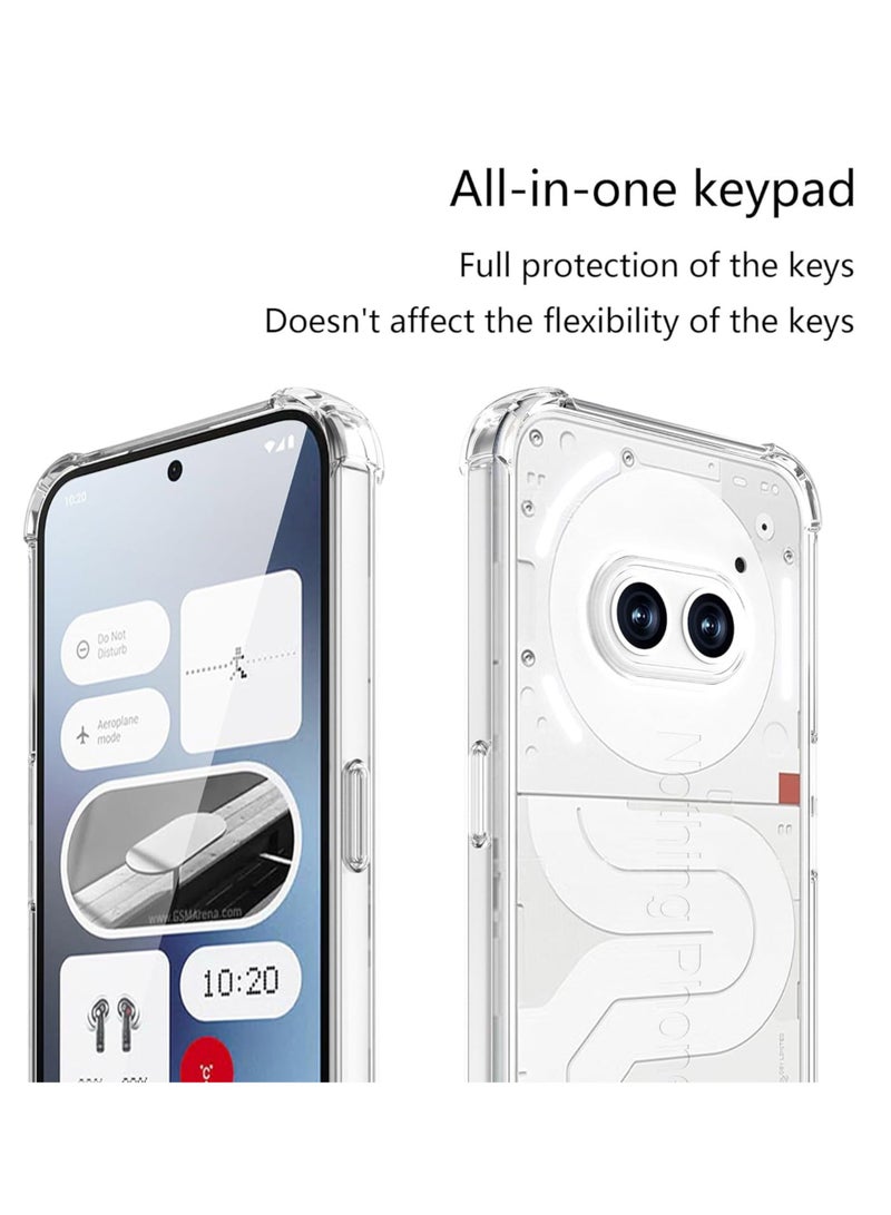 Waldic Silicone Protective Back Case Cover For Nothing Phone (2a) Transparent - Image 2