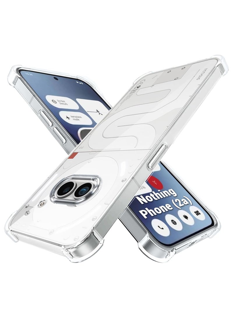 Waldic Silicone Protective Back Case Cover For Nothing Phone (2a) Transparent - Image 4