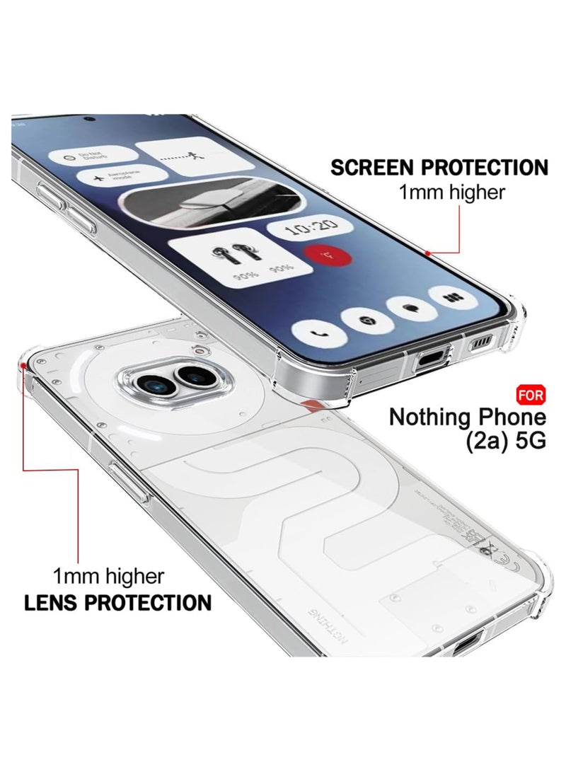 Waldic Silicone Protective Back Case Cover For Nothing Phone (2a) Transparent - Image 5