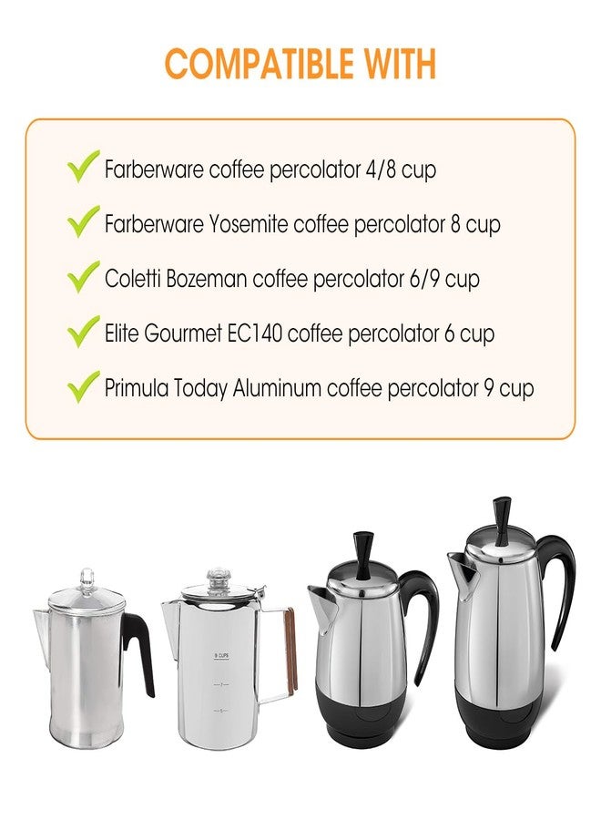 Aieve Percolator Coffee filters Compatible with Farberware Coffee Percolator, 100 Pcs Unbleached Perforated Paper Filters for Coletti, Elite Gourmet, Cuisinart 4-8 cup 6-9 cup 8-12 cup - Image 4