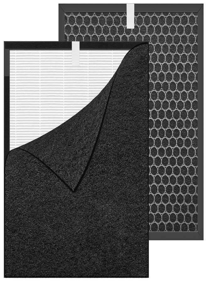 CHNPOFNT RF200 Replacement Filter OV200 True he-pa Replacement Filter Kit Compatible with Oransi OV200 Air Purifier,Part # RF200, H13 3-Stage Filtration Activated Carbon 2-IN-1 Pre-Filters Air Clean Dust VOCs - Image 2