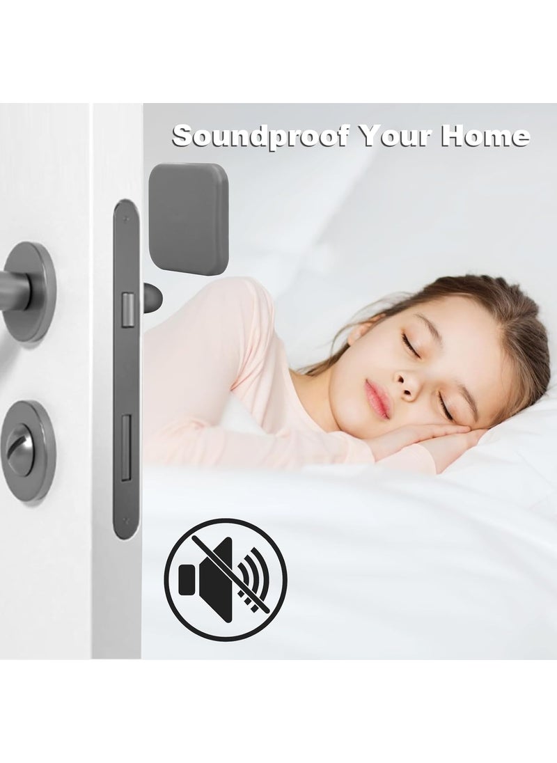 Stavae Stavae Door Stoppers Wall Protector Buffer Guard AntiCollision Pad Door Stopper Silicone Handle Bumpers Self Adhesive Wall Protector for Wall Furniture Accessories  - Image 2