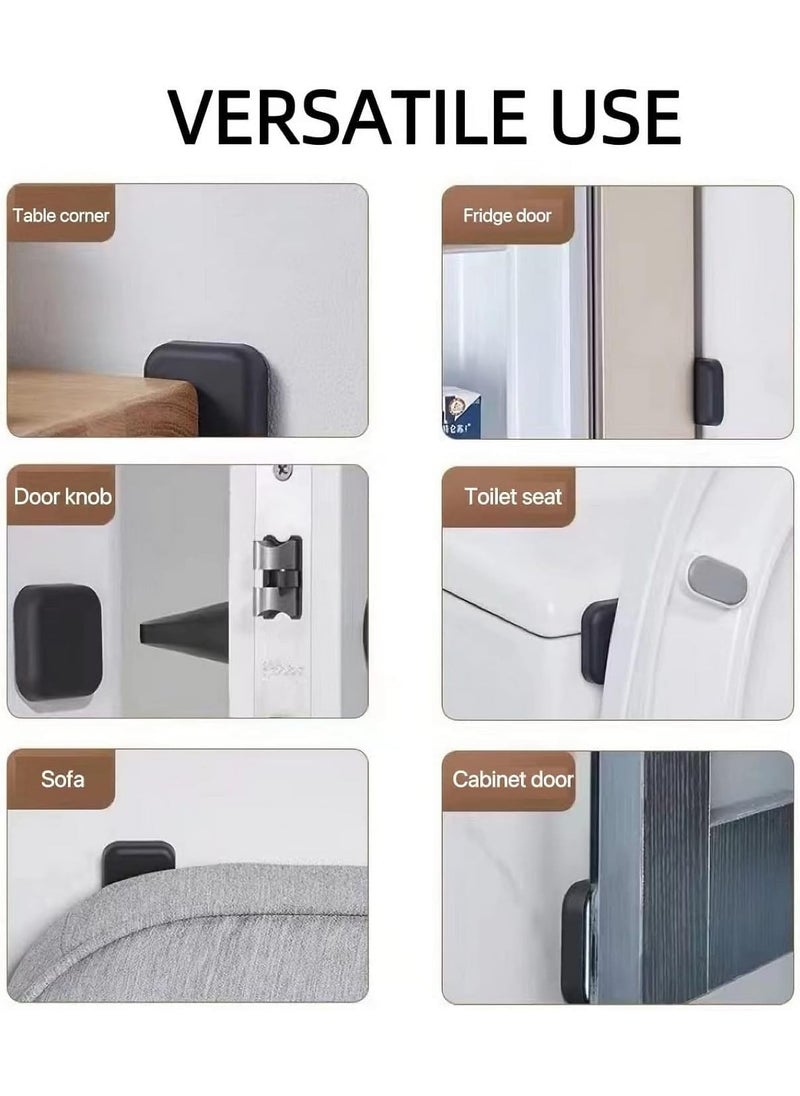 Stavae Stavae Door Stoppers Wall Protector Buffer Guard AntiCollision Pad Door Stopper Silicone Handle Bumpers Self Adhesive Wall Protector for Wall Furniture Accessories  - Image 5