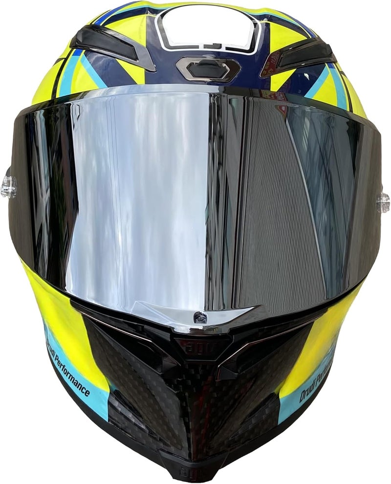 BSTOP Pista GPR Face Shield UV-Protected for AGV Pista GPRR, Pista GPR, Corsa-R Helmet (Silver - Day Use Only) - Image 5