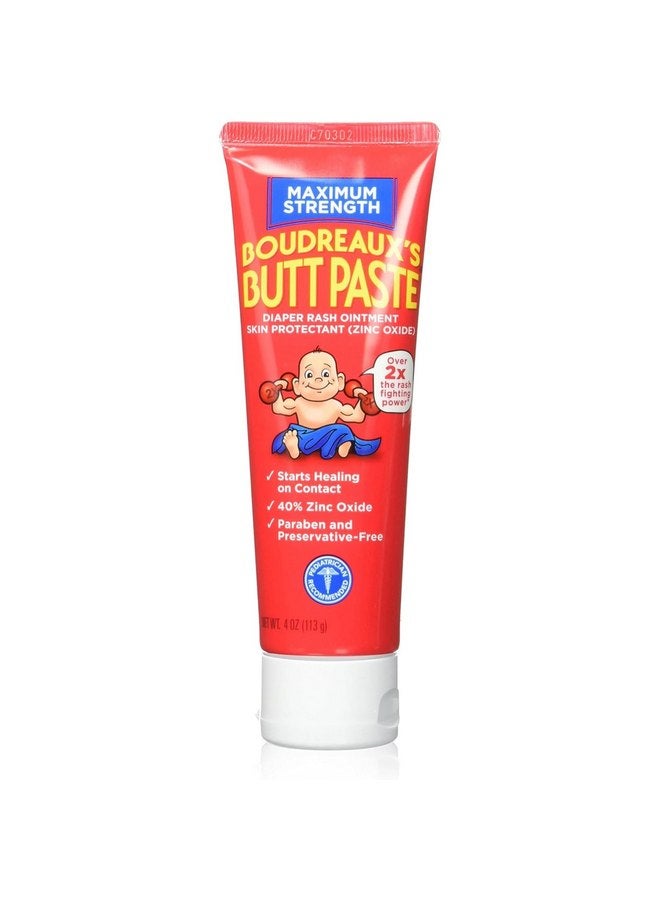 Boudreaux's Butt Paste Boudreaux's Maximum Strength Butt Paste Ointment 4 oz (Pack of 6) - Image 1