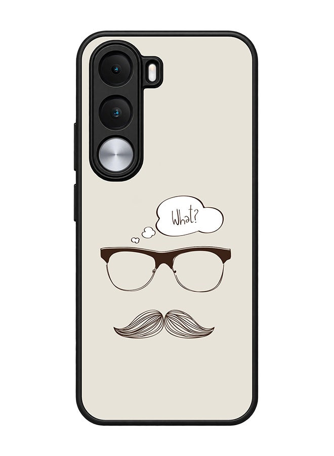 Stylizedd Rugged Case for realme C100i / C100x / P4x- Slim Fit Hybrid Rubber Cover What (Hipster) - Image 1