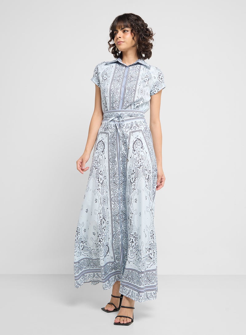 ايلا طقم بلوزة وتنورة مطبوعة - Image 1