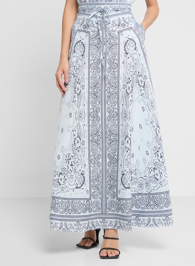 ايلا طقم بلوزة وتنورة مطبوعة - Image 4