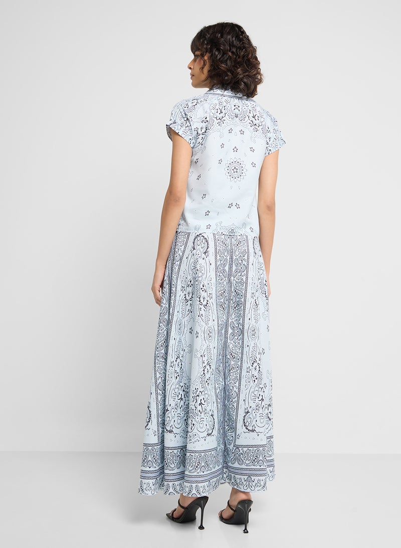 ايلا طقم بلوزة وتنورة مطبوعة - Image 2