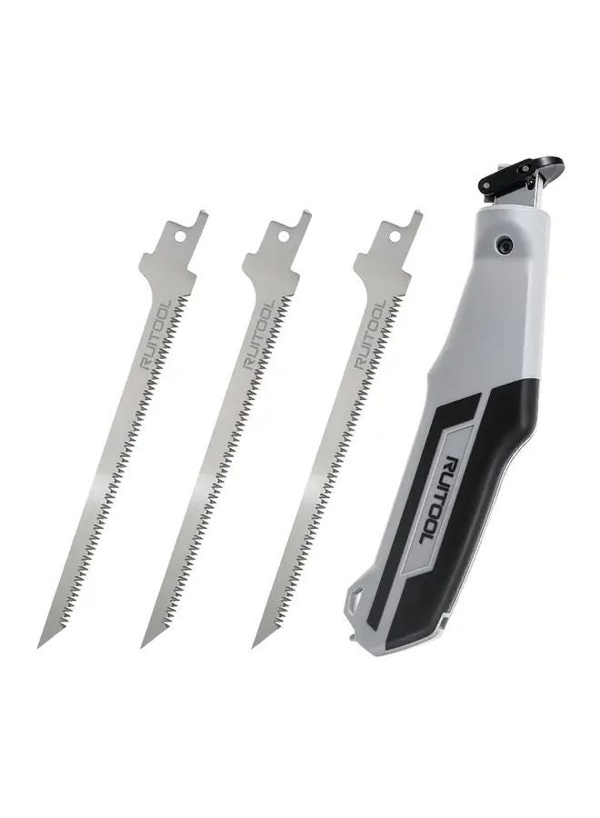 4Pcs Heavy Duty Drywall Manual Saw Set With 3x13TPI Stainless Steel Blades - Image 1