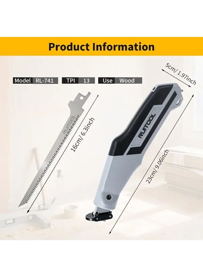 4Pcs Heavy Duty Drywall Manual Saw Set With 3x13TPI Stainless Steel Blades - Image 4