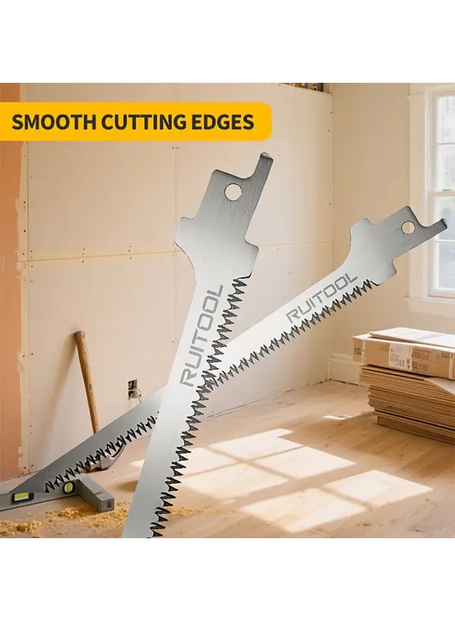 4Pcs Heavy Duty Drywall Manual Saw Set With 3x13TPI Stainless Steel Blades - Image 3