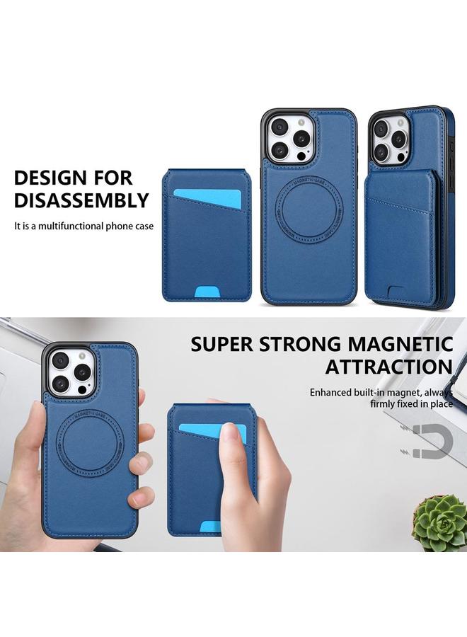 Zaboon Case For iPhone 13 Pro Max Skin Feel Detachable Card Bag Magsafe Phone Case - Image 3