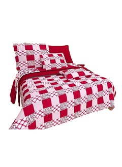 Urban Home Urban Home Floral Glace CottonDouble Bedsheet, Combo Set of 4 Bedsheets and 2 Pillow Covers Each (Multicolour, 90x90-inch)  - Image 4