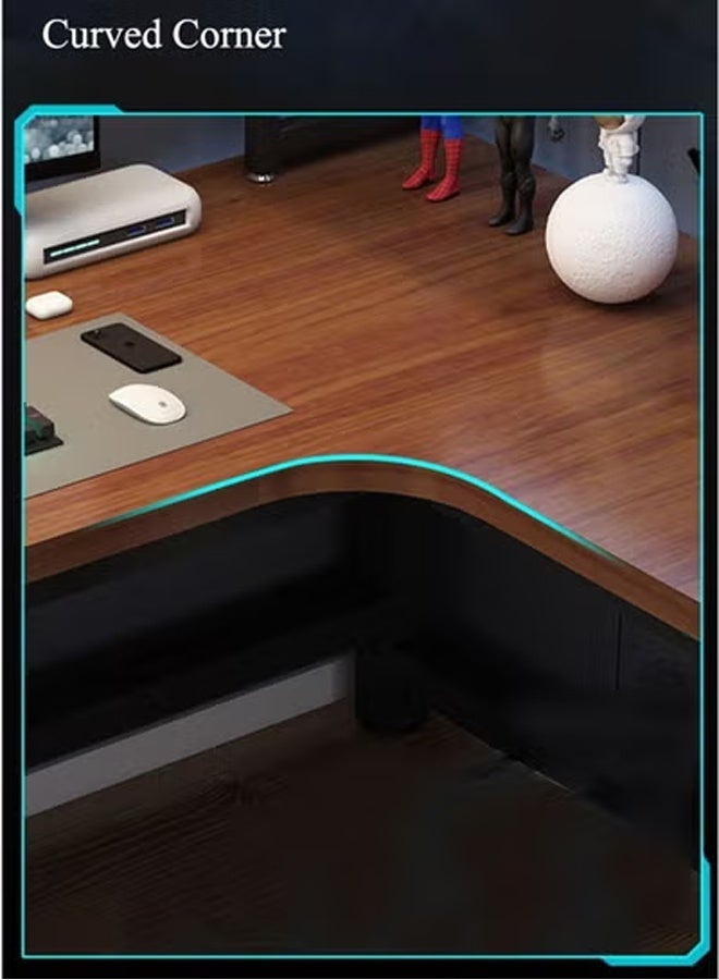 إن كي أكس طاولة كمبيوتر متعددة الوظائف، محطة عمل منزلية مكتبية 120 × 80 سم (الزاوية اليسرى) - Image 4