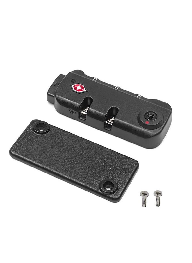 SYOSI - TSA007 Security Lock Padlock Luggage Travel Lock and 3 Digits Self Setting A Variety of Different Combinations Luggage Bag Travel Security Code Lock Black 2Pack - Image 1