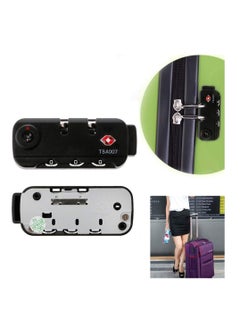 SYOSI TSA007 Security Lock Padlock Luggage Travel Lock and 3 Digits Self Setting A Variety of Different Combinations Luggage Bag Travel Security Code Lock Black 2Pack  - Image 4