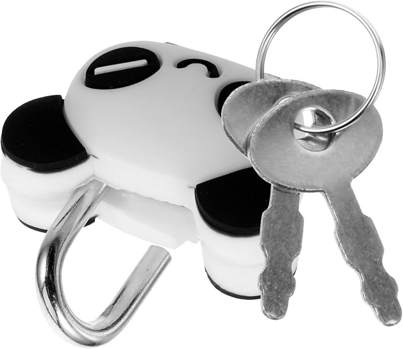 مجموعة ميني قفل الباندا مع مفتاح للخزائن والصدر، قفل خفيف الوزن ومتين - Image 2