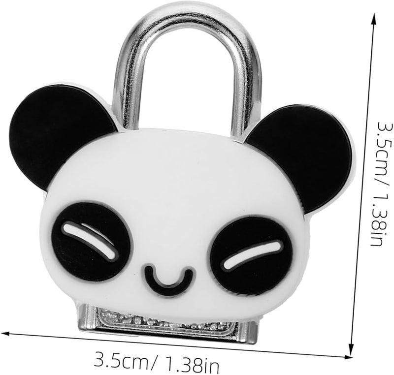 مجموعة ميني قفل الباندا مع مفتاح للخزائن والصدر، قفل خفيف الوزن ومتين - Image 3