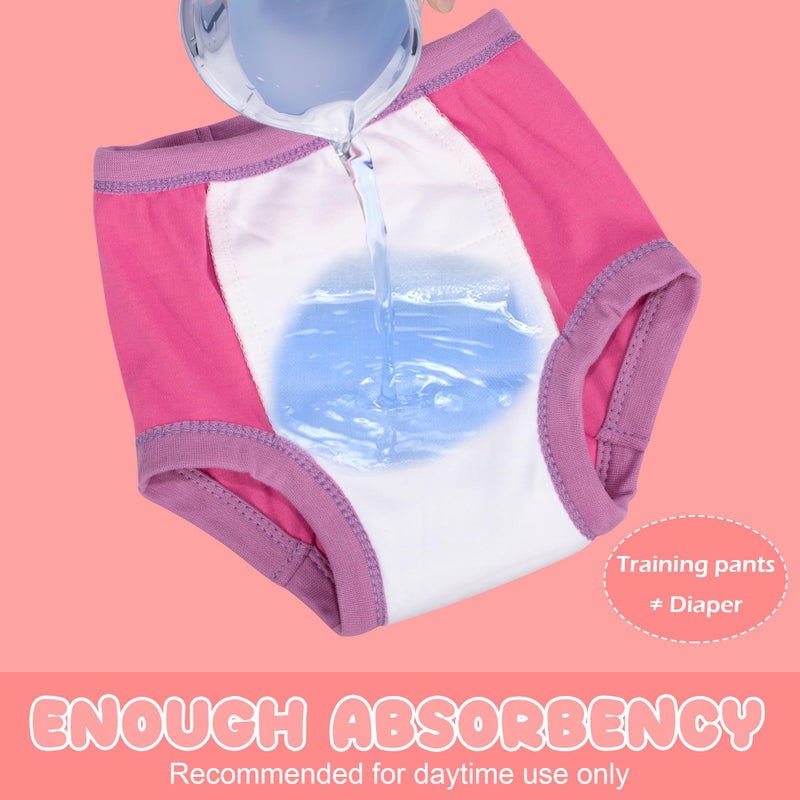 BIG ELEPHANT Baby boy's and Girl's Potty Training Pants, 100% Cotton Soft and Absorbent, 4T - Image 2