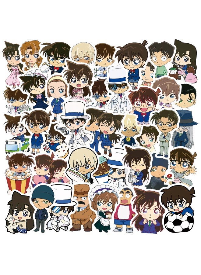Detective Conan 50-Piece Detective Conan Stickers Waterproof Vinyl Stickers for Laptop Phone Case - Image 5