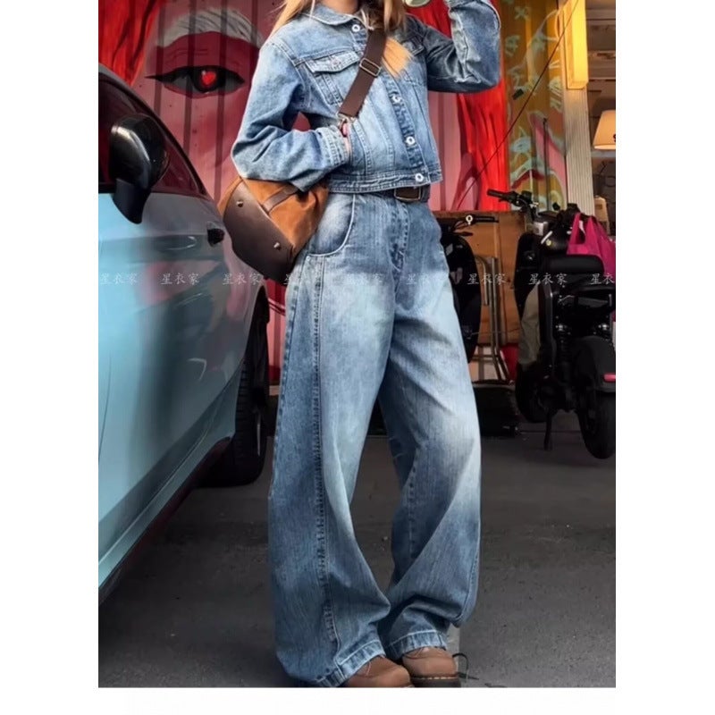 Unisex Classic Denim Jeans Loose Fit Daily Outdoor Wear - Image 4