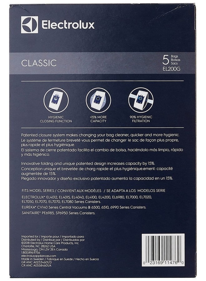 Electrolux أكياس مكنسة كهربائية ورقية كلاسيكية EL200G من إلكترو لوكس HOMECARE، 5، بني - Image 3