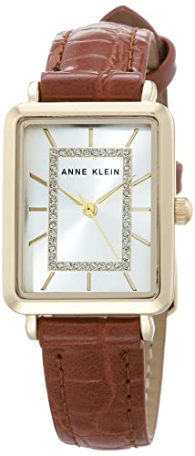 Anne Klein Womens Glitter Accented CrocoGrain Strap Watch AK3820 - Image 1