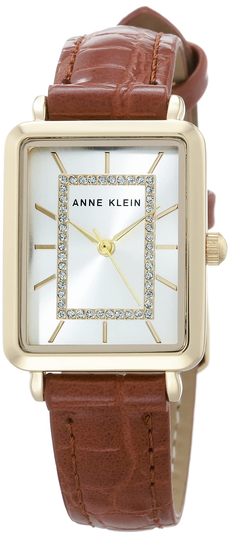 Anne Klein Womens Glitter Accented CrocoGrain Strap Watch AK3820 - Image 2