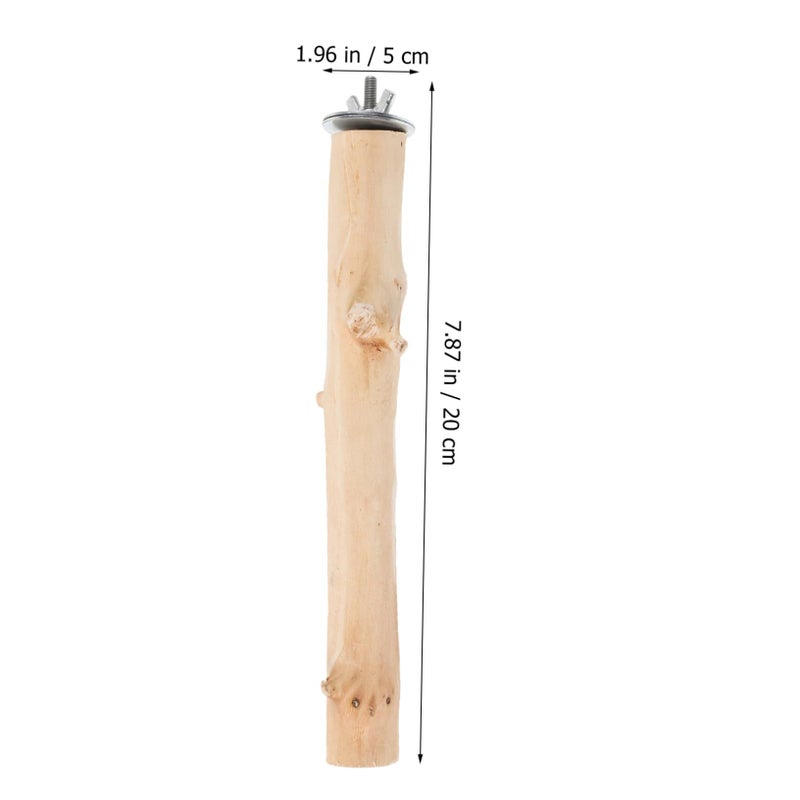 Natural Wooden Bird Perch For Parakeets Beak Grinding And Claw Exercise Cage Toy - Image 3