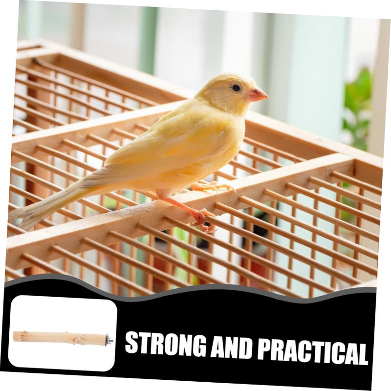 Natural Wooden Bird Perch For Parakeets Beak Grinding And Claw Exercise Cage Toy - Image 4