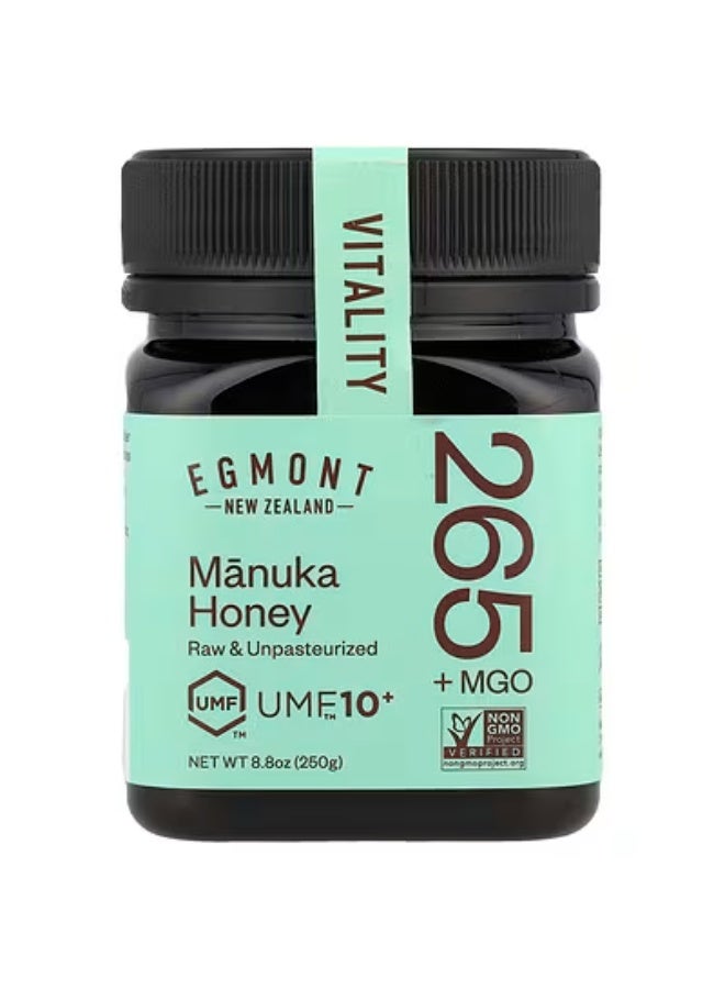 Egmont Honey, Manuka Honey, Raw & Unpasteurized, UMF™10+, MGO 265+, 8.8 oz (250 g)