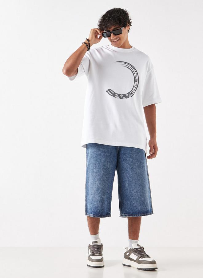 SP Characters Graphic Print Crew Neck T-shirt with Short Sleeves - Image 2