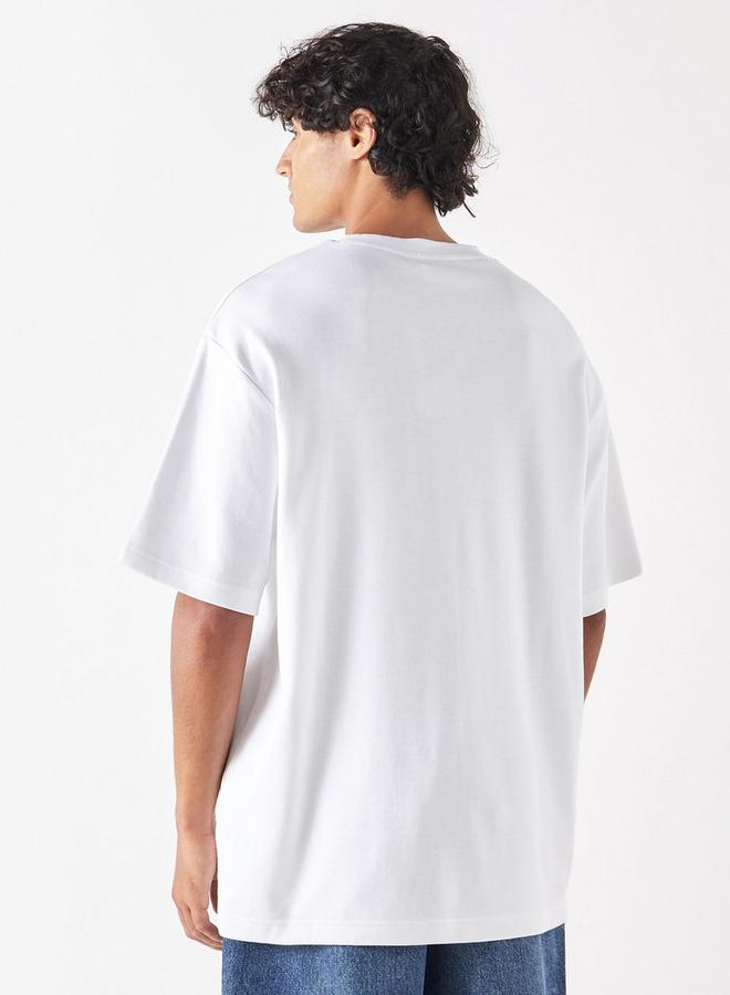 SP Characters Graphic Print Crew Neck T-shirt with Short Sleeves - Image 3