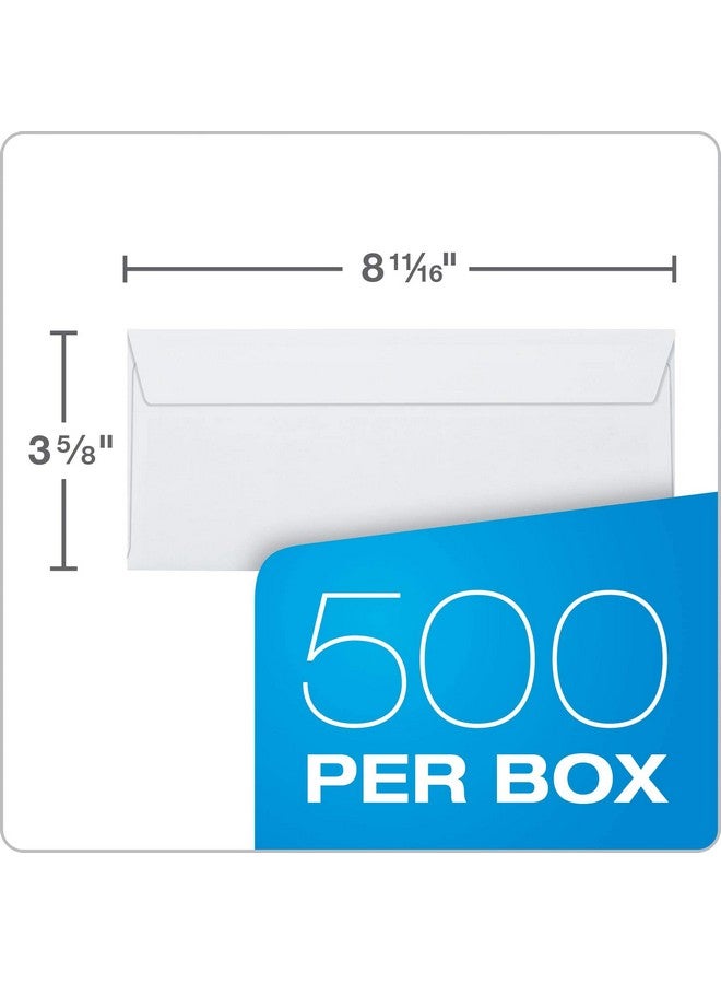 كوالتي بارك 8 مظاريف أمان مزدوجة النافذة لفحص الكتب السريعة، إغلاق ذاتي الغلق 3 5/8 × 8 11/16 24 رطل، أبيض، عدد 500 (عبوة من قطعة واحدة) (Qua50766) - Image 5