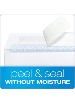 Quality Park 8 Double Window Security Envelopes For Quickbooks Checks Redistrip Self Seal Closure 3 5/8 X 8 11/16 24 Lb White 500 Count (Pack Of 1)(Qua50766)  - Image 3