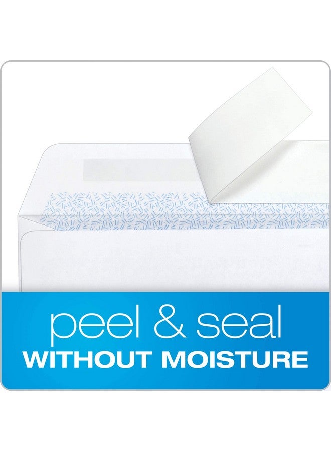 كوالتي بارك 8 مظاريف أمان مزدوجة النافذة لفحص الكتب السريعة، إغلاق ذاتي الغلق 3 5/8 × 8 11/16 24 رطل، أبيض، عدد 500 (عبوة من قطعة واحدة) (Qua50766) - Image 3