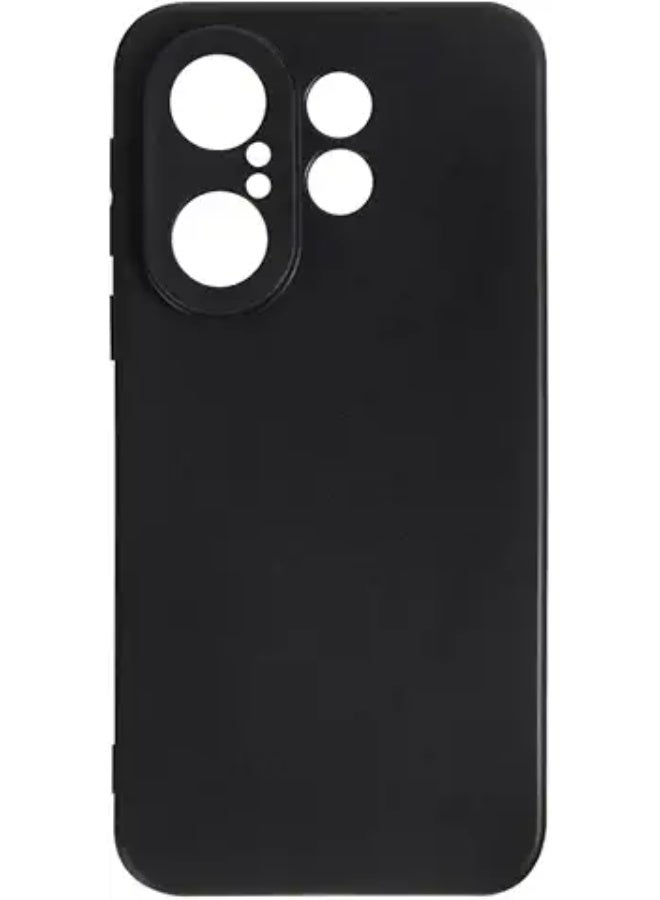 Protective Cover For Vivo X200 FE , Slim Fit Soft  Back TPU Case Flexible Silicone Cover Compatible For Vivo X200 FE - Black