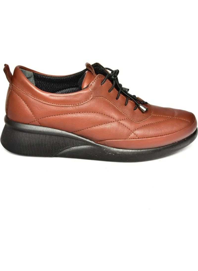 Fox Shoes P555193203 Tan Leather Comfort Orthopedic Sole Women's Shoes