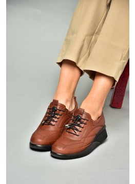 Fox Shoes P555193203 Tan Leather Comfort Orthopedic Sole Women's Shoes  - Image 4
