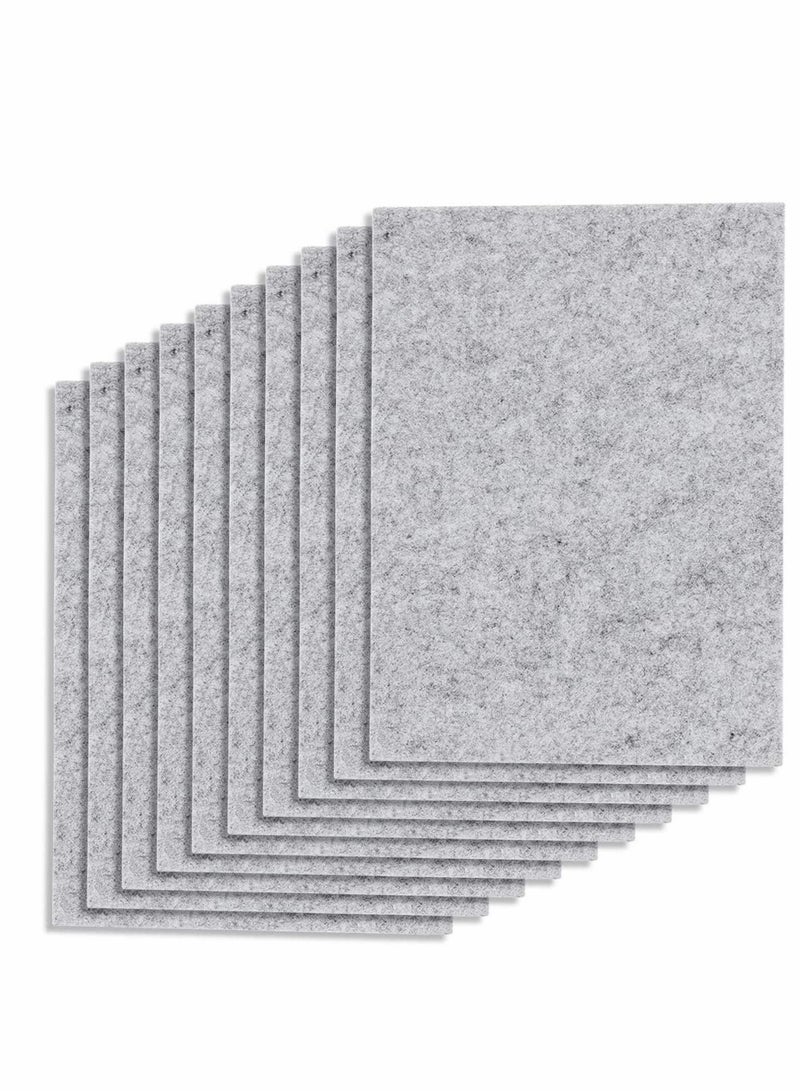 SOLARAE 10 Pack Premium DIY Furniture Pads Furniture Felt Sheet for Hard Surfaces Floor Protector Pads 14 * 20cm - Image 1