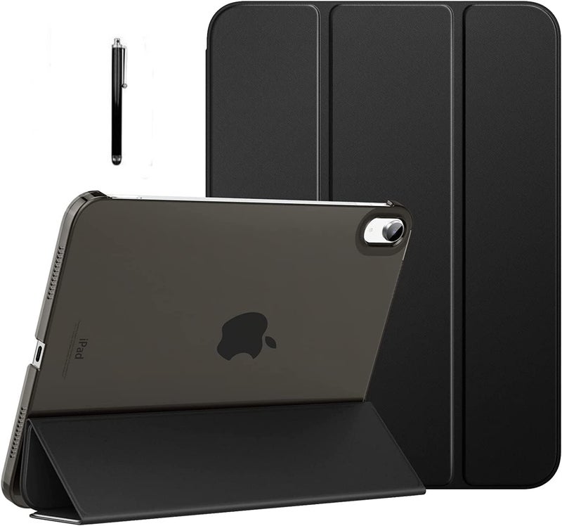 ProElite Cover for Apple iPad (A16) 11th/10th Generation (2025/2022) Cover Case, Transparent Smart case for iPad 11th/10th Gen (Supports Auto Sleep Wake) with Stylus Pen, Black - Image 1