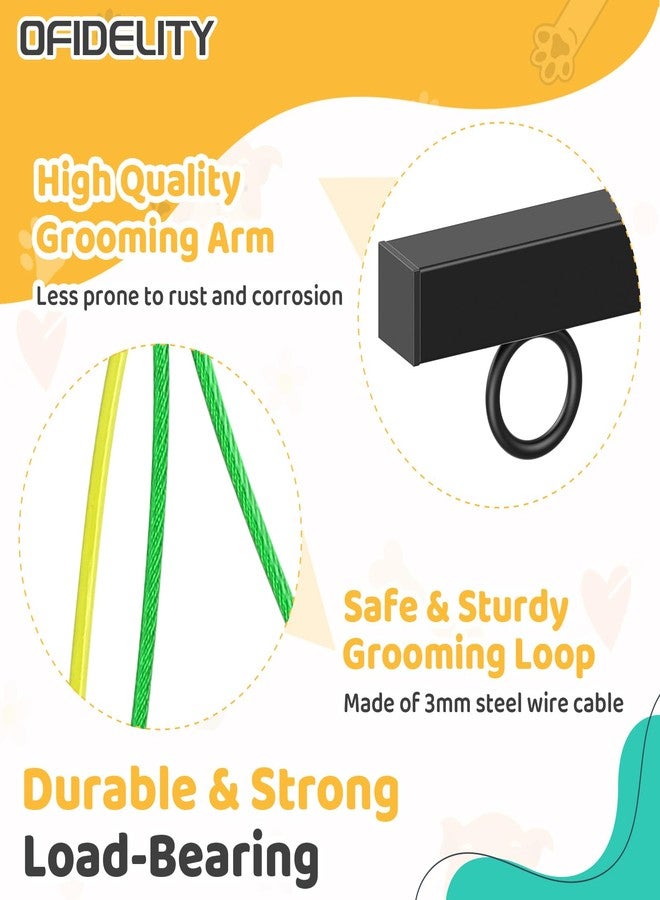 OFIDELITY 29" H Adjustable Height Dogs Grooming Arm with Clamp, Dog Grooming Table Arm with Loop Noose and No Sit Haunch Holder, Perfect Dog Restraint for Small & Medium Dogs，Arm for Grooming Tables - Image 4
